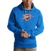 Antigua Oklahoma City Thunder Blue Team Logo Victory Pullover Remarkable Hoodie Designed for performance! Get this functional jersey.