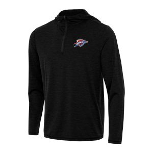 Antigua Oklahoma City Thunder Heather Black Tidy Quarter Zip Outstanding Hoodie Unbeatable style! Get this stylish jersey now.