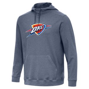 Antigua Oklahoma City Amazing Thunder Heather Navy Cloud Pullover Hoodie Limited stock! Be quick and grab this must - have jersey to support your team.
