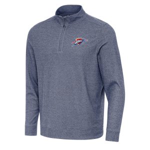 Antigua Oklahoma City Thunder Heather Navy Subtle Quarter Delightful Zip Sweatshirt Flash sale! Snag this great jersey at a discounted price.