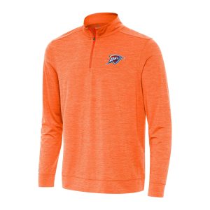 Antigua Elegant Oklahoma City Thunder Heather Orange Bright Quarter Zip Top Hurry! Exclusive offer. Get your hands on this outstanding jersey right away.