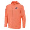 Antigua Oklahoma City Stylish Thunder Heather Orange Effortless Full Zip Hoodie Jacket High - demand item! Order this sought - after jersey immediately.