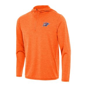 Antigua Oklahoma City Thunder Heather Orange Stylish Tidy Quarter Zip Hoodie Perfect fit! Order this comfortable jersey.