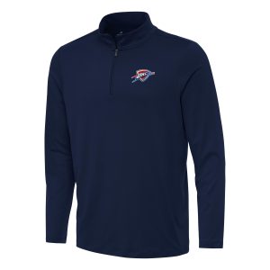 Antigua Oklahoma City Thunder Navy Reprocess Quarter Zip Top Striking Act fast! Only a handful left. Secure this amazing jersey now.