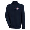 Antigua Oklahoma Outstanding City Thunder Navy Victory Quarter Zip Pullover Top Collector's item! A rare addition to any collection.