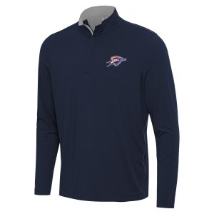Antigua Oklahoma City Splendid Thunder Navy/Gray Content Quarter Zip Top High - demand item! Order this sought - after jersey immediately.