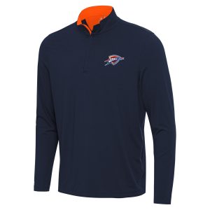 Antigua Oklahoma City Thunder Navy/Orange Content Quarter Splendid Zip Top Perfect fit! Order this comfortable jersey.