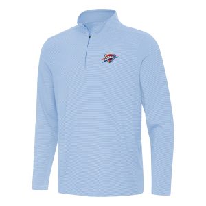 Antigua Oklahoma City Thunder Premium Powder Blue Twine Quarter Zip Top Perfect fit! Order this comfortable jersey.