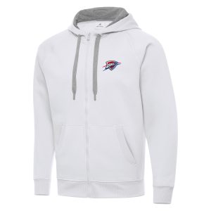Antigua Oklahoma City Thunder Impressive White Big & Tall Victory Full Zip Hoodie Jacket Best - selling! Order this popular jersey before it's out of stock.