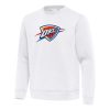 Antigua Oklahoma City Thunder White Relevant Pullover Charming Sweatshirt New arrival! Check out this fresh and exciting jersey.
