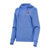 Antigua Oklahoma City Thunder Women's Heather Blue Justice Pullover Hoodie Notable Collectors