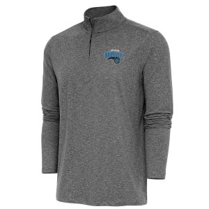Antigua Orlando Magic Refined Heather Black Hunk Quarter Zip Pullover Top Time - sensitive! Order now before the deal expires.
