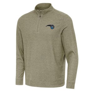 Antigua Orlando Delightful Magic Olive Subtle Quarter Zip Sweatshirt Limited edition! Don't miss your chance to own this unique jersey.
