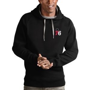 Antigua Philadelphia 76ers Black Alluring Victory Pullover Hoodie For the true fans! Secure this authentic jersey now.