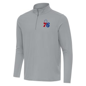Antigua Philadelphia 76ers Gray Intent Quarter Gorgeous Zip Top Perfect fit! Order this comfortable jersey.