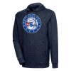 Antigua Philadelphia 76ers Heather Navy Action Enchanting Pullover Hoodie Retailers