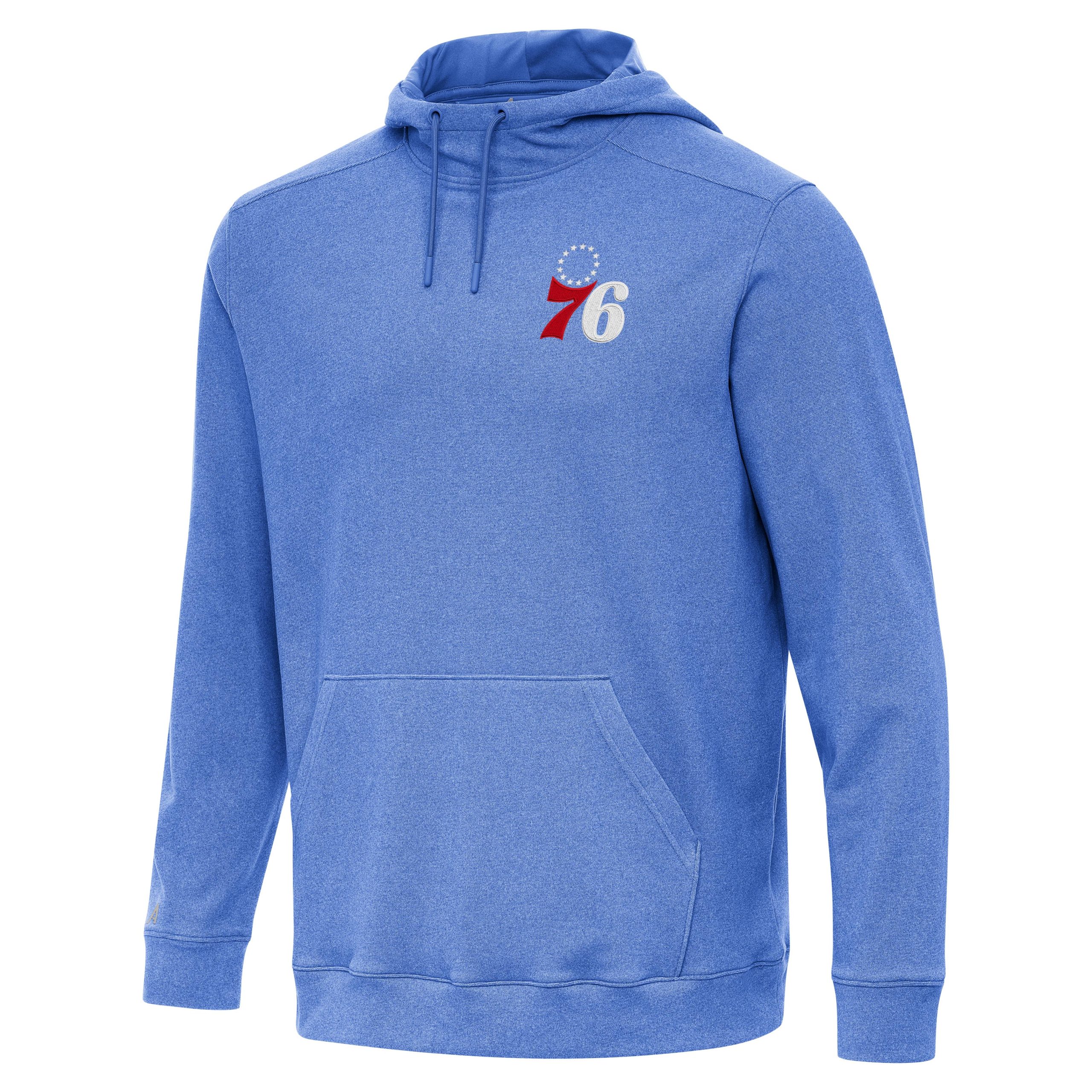 Antigua Philadelphia 76ers Heather Royal Cloud Pullover Hoodie Gorgeous Be the first! Order this trendy jersey ahead of the crowd.