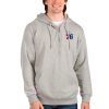Antigua Philadelphia Enchanting 76ers Heathered Gray Action Quarter Zip Pullover Hoodie Be a part of the action! Get this game - ready jersey.