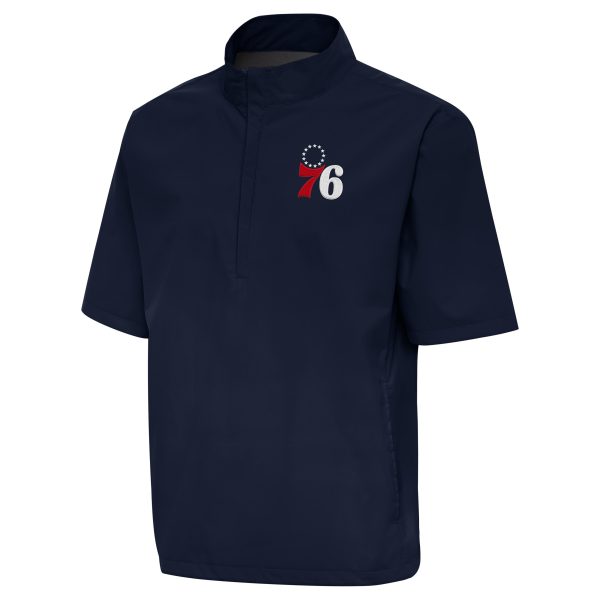 Antigua Philadelphia Premium - grade 76ers Navy Brisk Quarter Zip Windbreaker Act fast! Only a handful left. Secure this amazing jersey now.