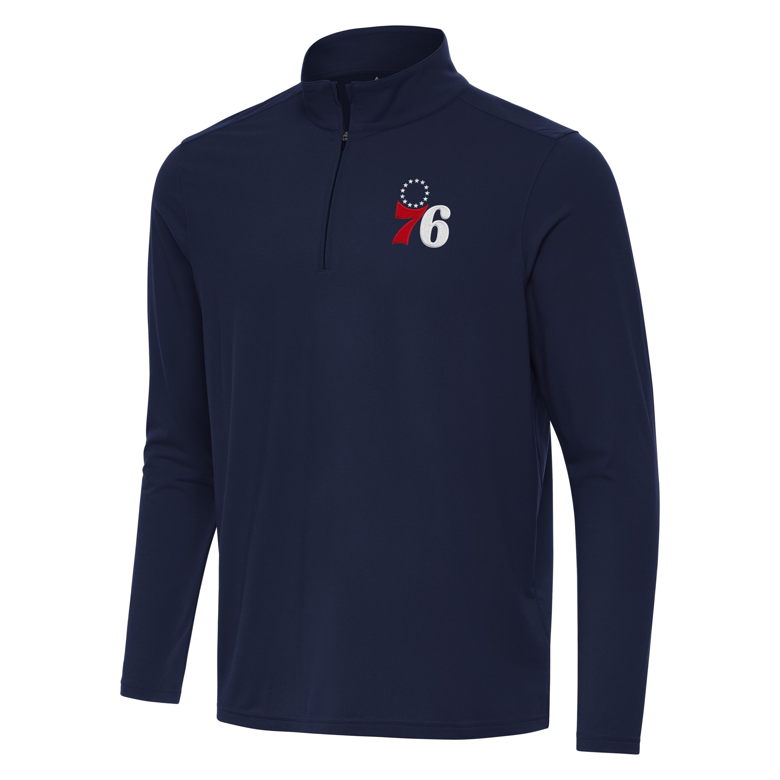 Antigua Philadelphia 76ers Premium Navy Intent Quarter Zip Top Hurry! Exclusive offer. Get your hands on this outstanding jersey right away.