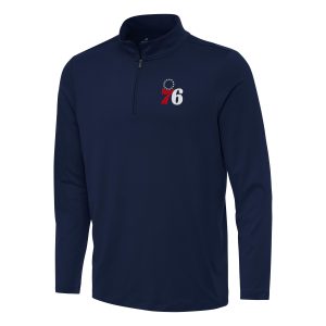Antigua Philadelphia 76ers Navy Reprocess Quarter Stylish Zip Top Experience luxury! Order this high - end jersey.
