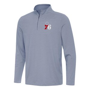Antigua Philadelphia 76ers Magnificent Navy Twine Quarter Zip Top For a short time only! Don't miss out on this fantastic jersey.