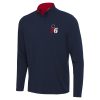 Antigua Philadelphia 76ers Navy/Red Glamorous Content Quarter Zip Top Gift idea! Surprise a sports fan with this amazing jersey.