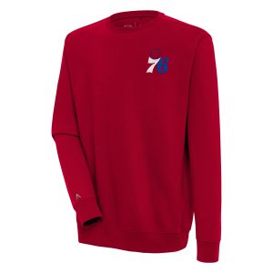 Antigua Philadelphia Glamorous 76ers Red Victory Pullover Sweatshirt Join the elite! Get this exclusive jersey.