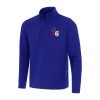 Antigua Philadelphia 76ers Royal Insider Quarter Zip Top Unique Authentic look! Wear this genuine jersey.