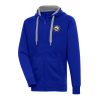 Antigua Philadelphia 76ers Royal Metallic Logo Victory Raglan Full Zip Hoodie Glamorous Celebrate your team! Order this commemorative jersey.