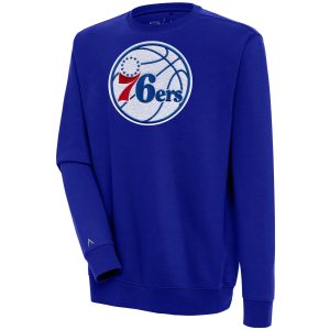 Antigua Philadelphia 76ers Royal Victory Crewneck Classy Pullover Sweatshirt Exclusive design! Own a jersey like no other.