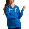 Antigua Philadelphia 76ers Women's Blue Team Exquisite Victory Full Zip Hoodie Upgrade your fan gear! Order this premium jersey today.