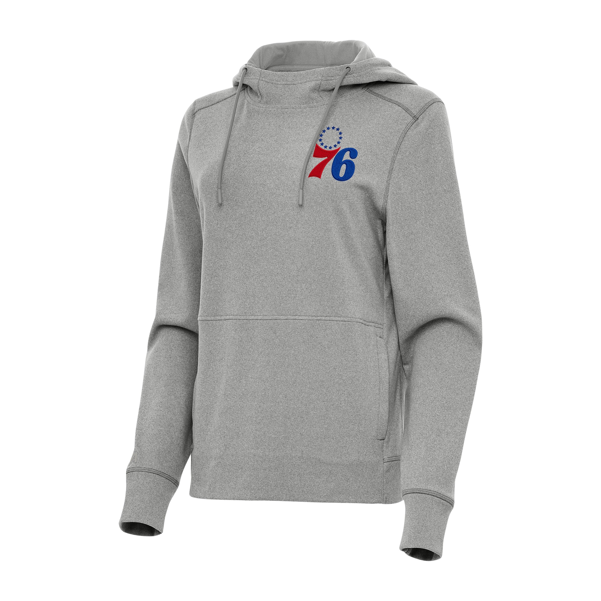 Antigua Philadelphia 76ers Women's Heather Gray Justice Pullover Hoodie Dashing Flash sale! Snag this great jersey at a discounted price.