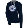Antigua Phenomenal Philadelphia 76ers Women's Navy Victory Pullover Hoodie Be a part of the action! Get this game - ready jersey.