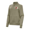 Antigua Philadelphia 76ers Women's Premium Olive Crush Quarter Zip Fleece Sweatshirt Retailers