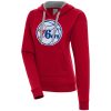 Antigua Philadelphia 76ers Women's Red Victory Delightful Pullover Hoodie Unbeatable style! Get this stylish jersey now.