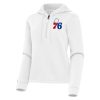 Antigua Philadelphia 76ers Women's White Contemporary Gorgeous Quarter Zip Hoodie Limited edition! Don't miss your chance to own this unique jersey.