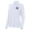 Antigua Philadelphia 76ers Women's White Striking Intent Quarter Zip Top Celebrate your team! Order this commemorative jersey.