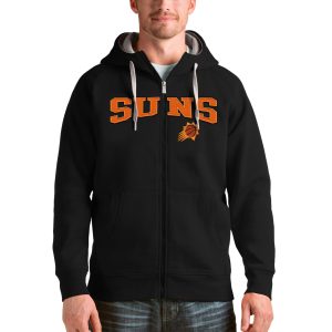 Antigua Phoenix Suns Black Victory Exquisite Full Zip Hoodie Experience luxury! Order this high - end jersey.