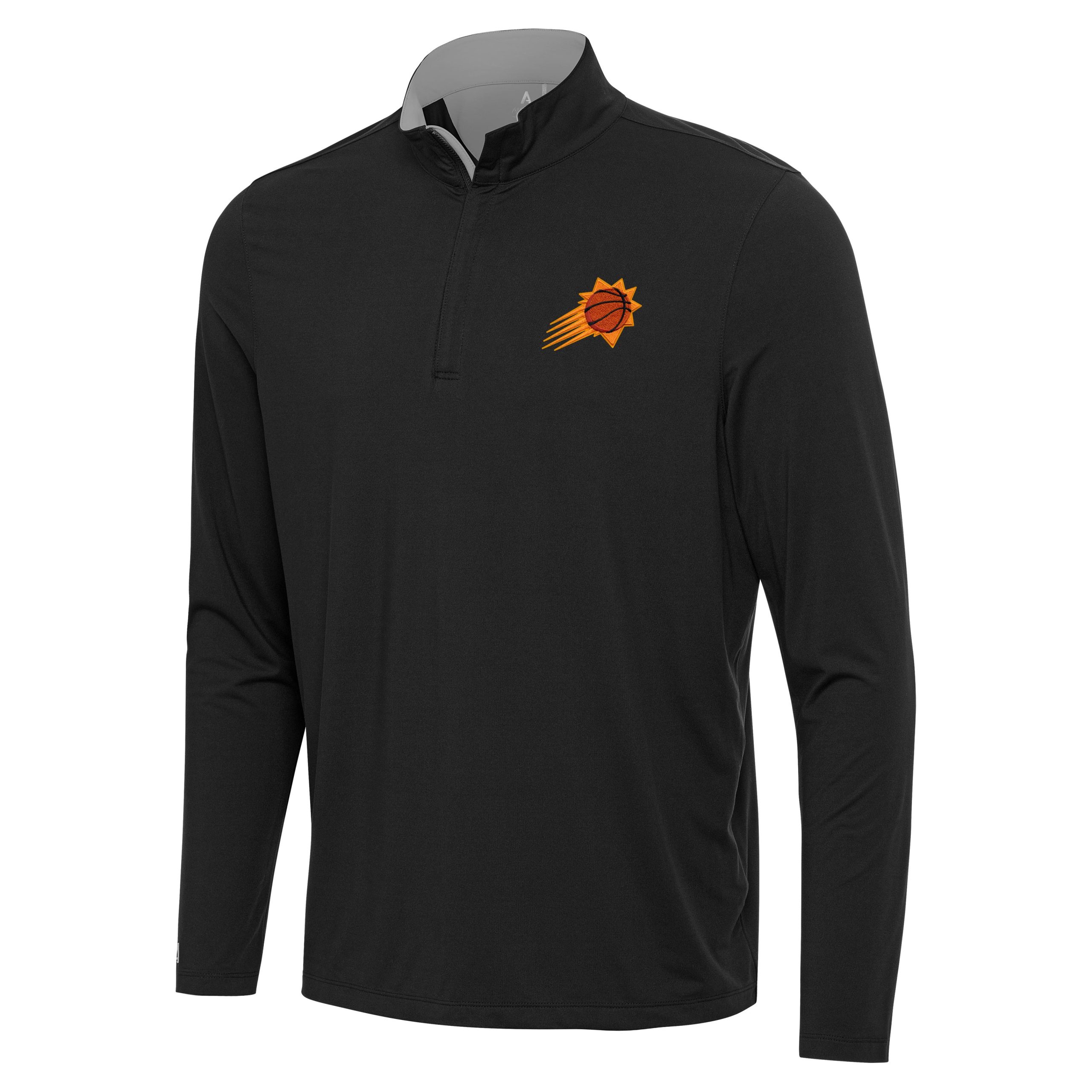 Antigua Phoenix Suns Black/Gray Content Dashing Quarter Zip Top Stand out from the crowd! Wear this eye - catching jersey.