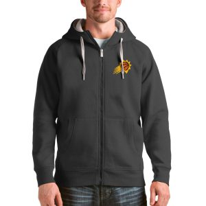 Antigua Phoenix Suns Charcoal Logo Victory Classy Full Zip Hoodie Flash sale! Snag this great jersey at a discounted price.