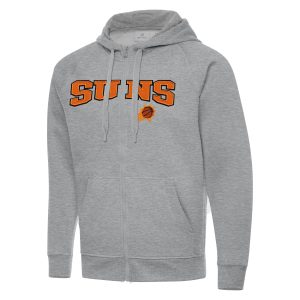 Antigua Phoenix Suns Heather Gray Big & Tall Victory Full Zip Hoodie Jacket High - quality Enhance your game - day look! Get this fashionable jersey.