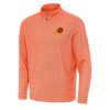 Antigua Prime Phoenix Suns Heather Orange Subtle Quarter Zip Sweatshirt Collectors