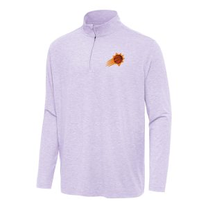 Antigua Phoenix Suns Lavender Hunk Quarter Zip Top - notch Top Retailers