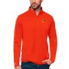 Antigua Phoenix Suns Orange Tribute Terrific Quarter Zip Pullover Top Sports fans