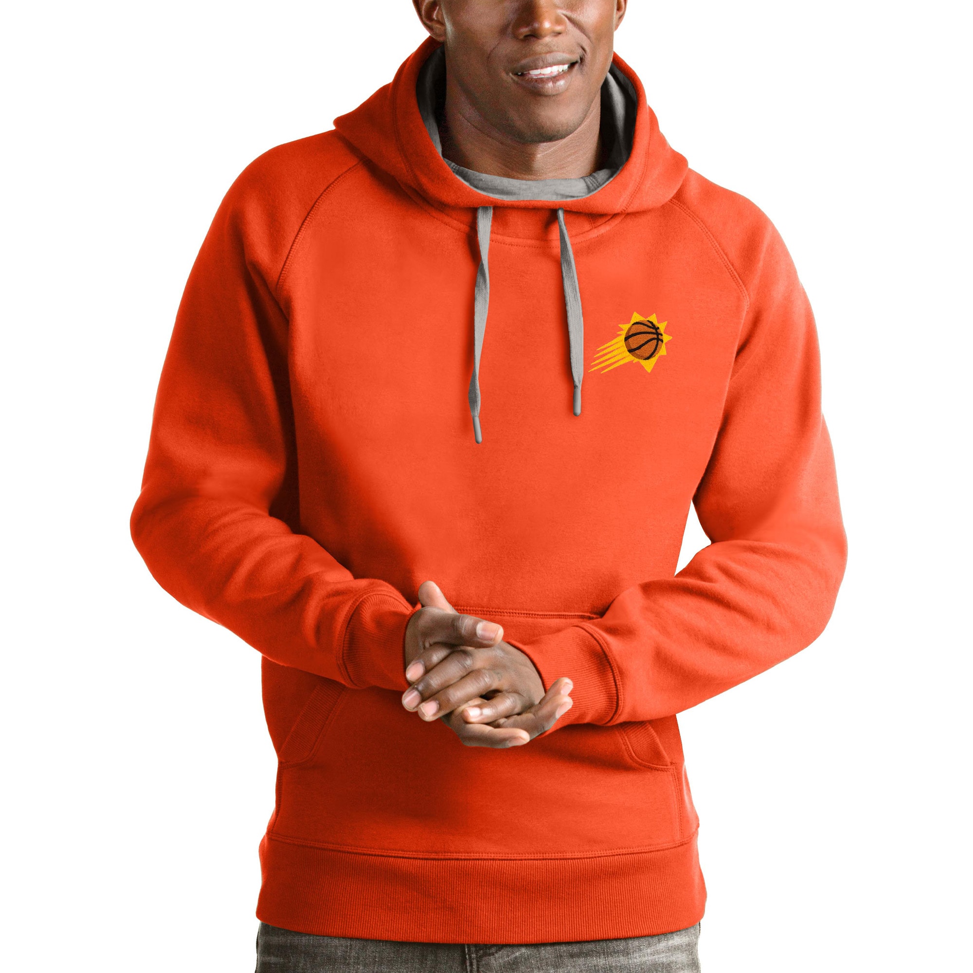 Antigua Phoenix Suns Orange Victory Pullover Hoodie Gorgeous Show your dedication! Own this special jersey for your team.