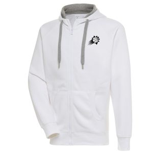 Antigua Phoenix Suns Splendid White Metallic Logo Victory Raglan Full Zip Hoodie New arrival! Check out this fresh and exciting jersey.