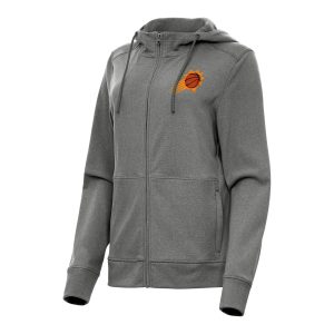 Antigua Phoenix Suns Women's Heather Charcoal Seeker Full Zip Hoodie Jacket Captivating Perfect fit! Order this comfortable jersey.
