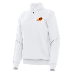 Antigua Phoenix Suns Women's White Victory Quarter Zip Unique Sweatshirt Hurry! Exclusive offer. Get your hands on this outstanding jersey right away.