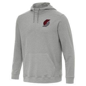 Antigua Portland Trail Blazers Elegant Heather Gray Cloud Pullover Hoodie For the true fans! Secure this authentic jersey now.
